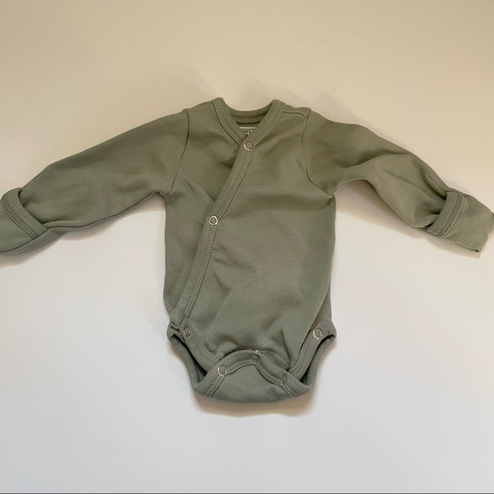 L’oved baby newborn kimono onesie long sleeve